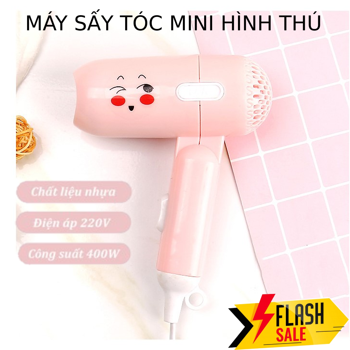 Máy sấy tóc du lịch mini gấp gọn hình gấu thỏ mèo kitty doremon siêu xinh - máy sấy tóc, tạo kiểu tóc cực đẹp - máy sấy tóc hình thú gấp gọn tiện lợi.