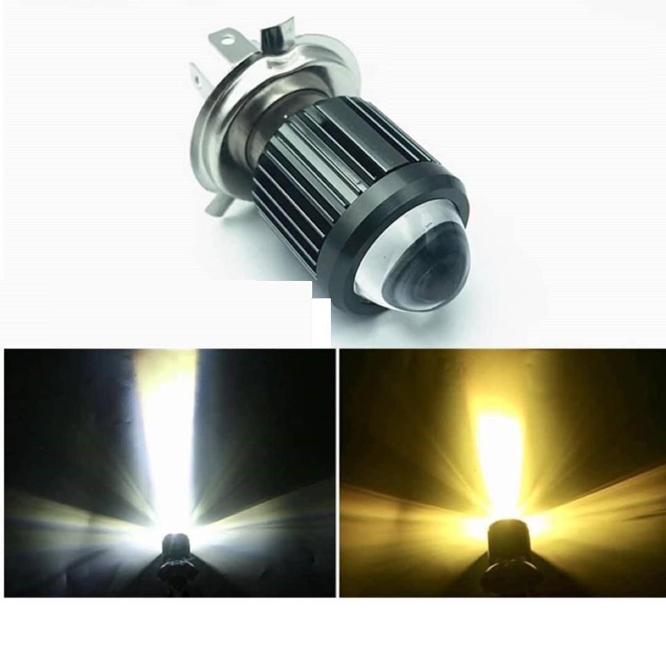 Bóng led bi cầu pha trắng cos vàng siêu sáng
