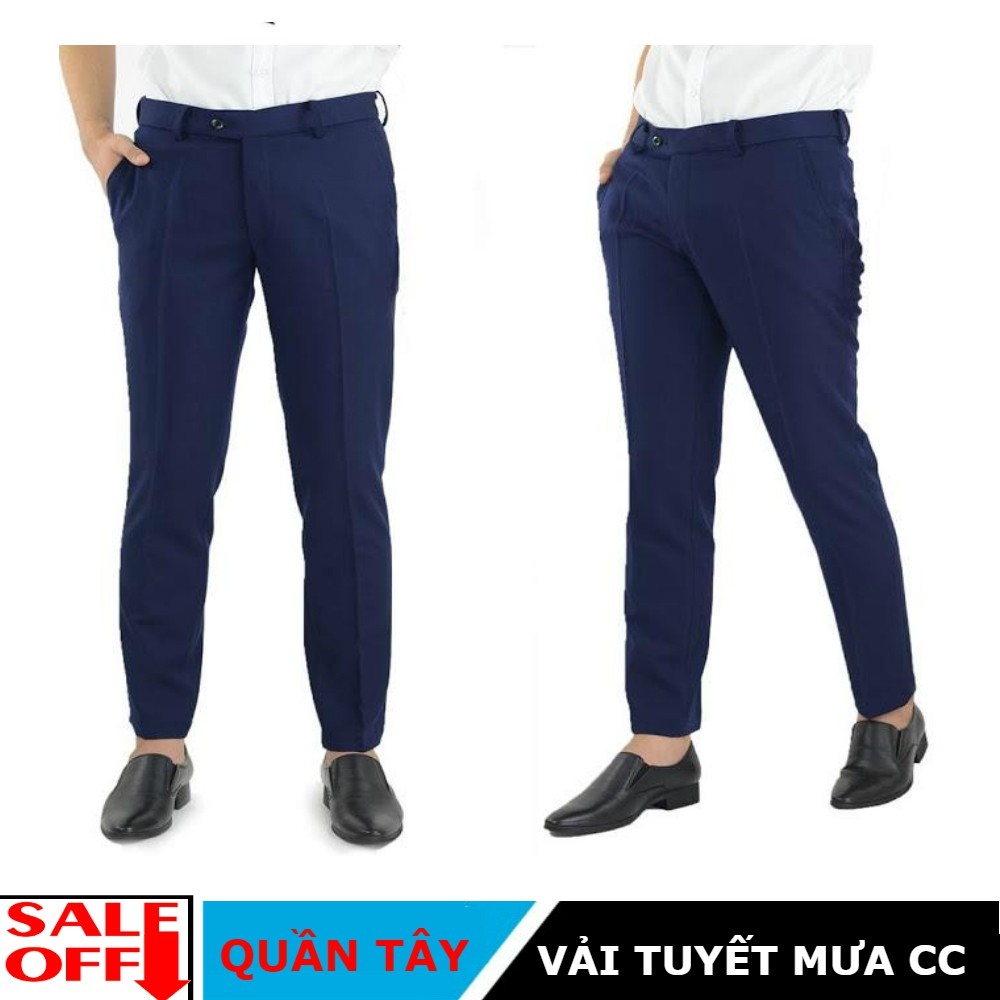 Quần tây âu Nam công sở cao cấp màu xanh đen