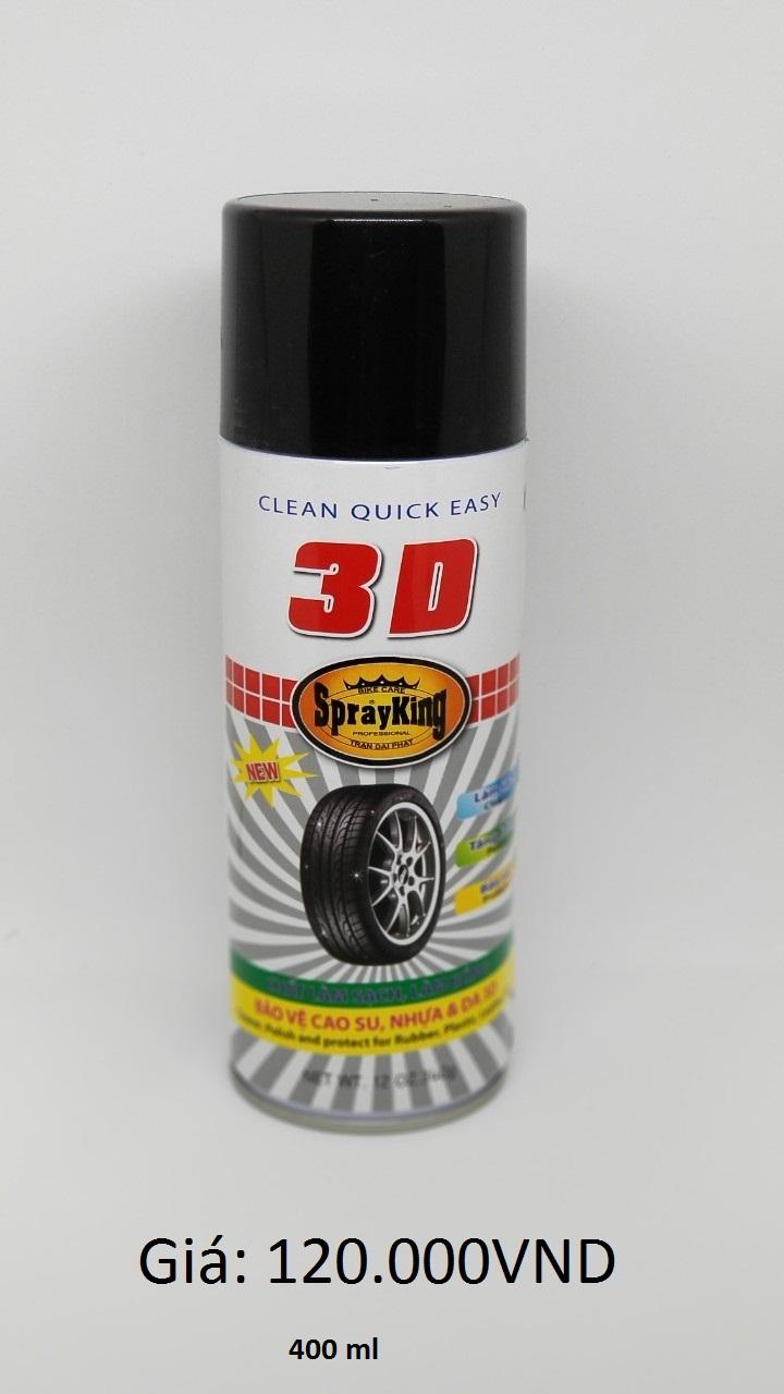 Phục hồi nhựa nhám, cao su 3D (400ML) (Chai)