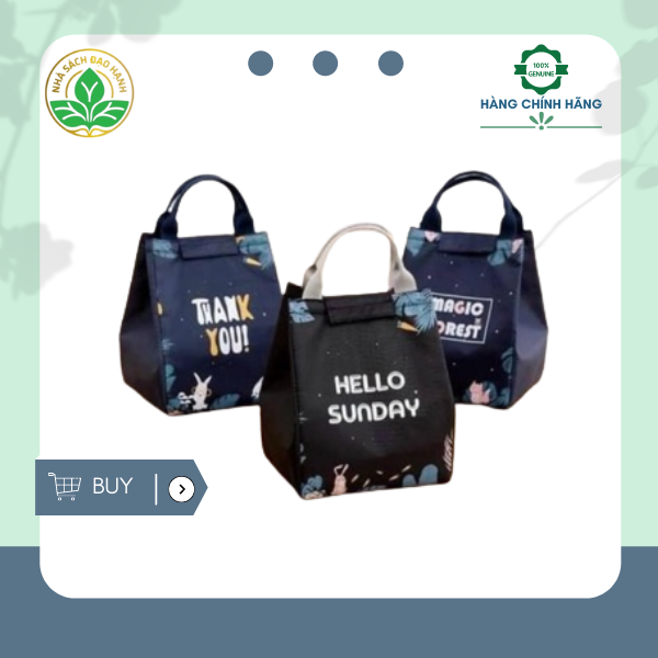 Túi Giữ Nhiệt Đựng Đồ Ăn - LEON STORE - Túi Đựng Hộp Cơm Túi Giữ Nhiệt, Giỏ Đựng Cơm Có Quai Xách Tiện Lợi, Túi Giữ Nhiệt Đa Năng, Túi Giữ Nhiệt Đựng Cơm Văn Phòng | Nhà Sách Đạo hạnh