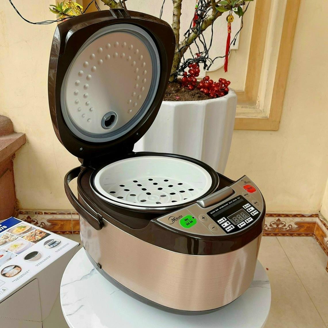 Nồi cơm điện tử đa năng media md-nc1870 1,8 lít, 8 chế độ, nồi cơm điện tử media md, nồi cơm điện ,nồi cơm điện tử ,nấu cơm 4 chiều giúp cơm ngon đều giữ ấm đến 24h các chế độ nấu cơm, cháo, ninh, hầm, thổi xôi, ,.