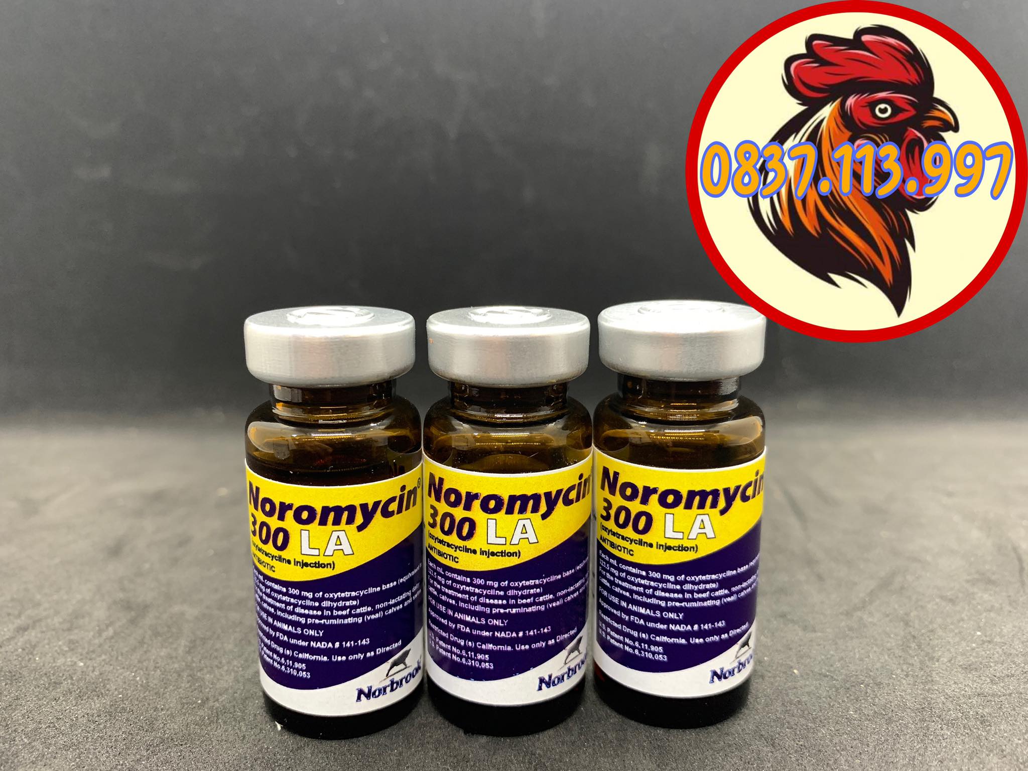 Noromycin 300 - gà khò khè , sổ mũi , sưng mặt 10ml