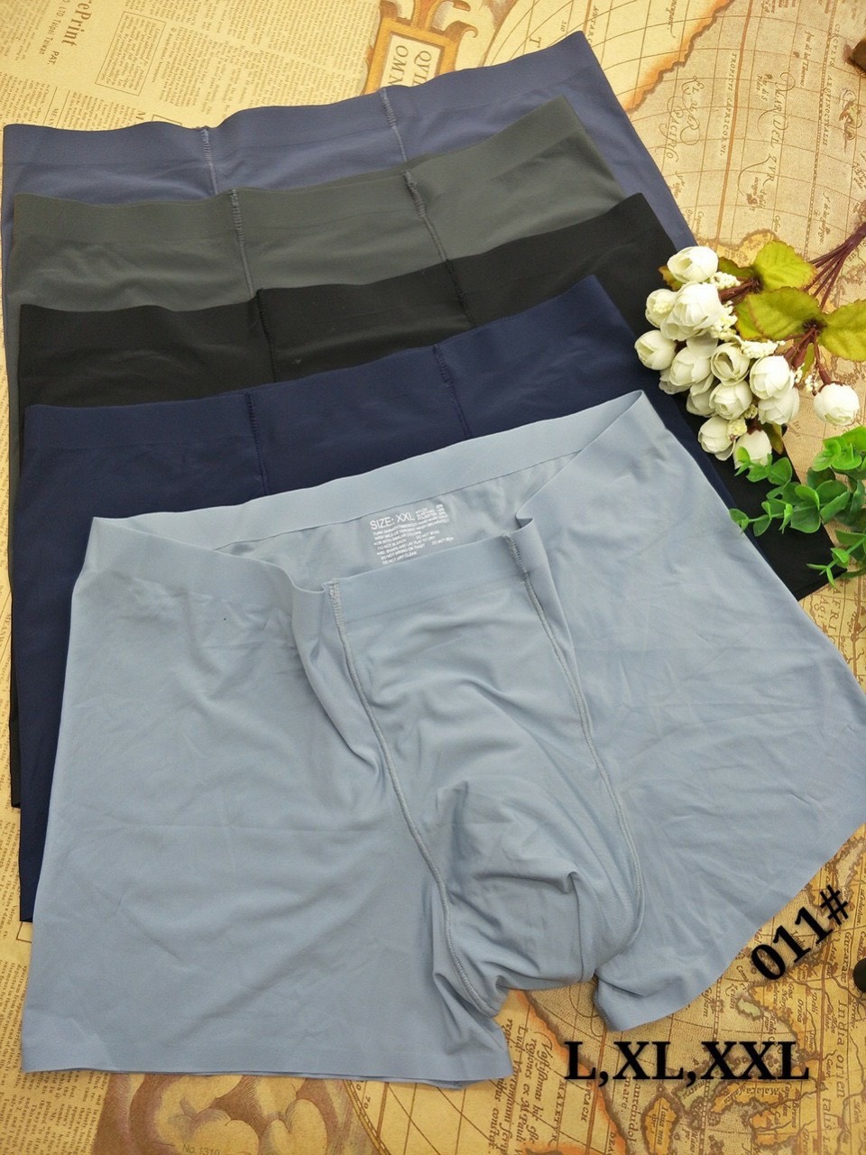 Combo 5 quần lót đùi nam tàng hình su đúc 011
