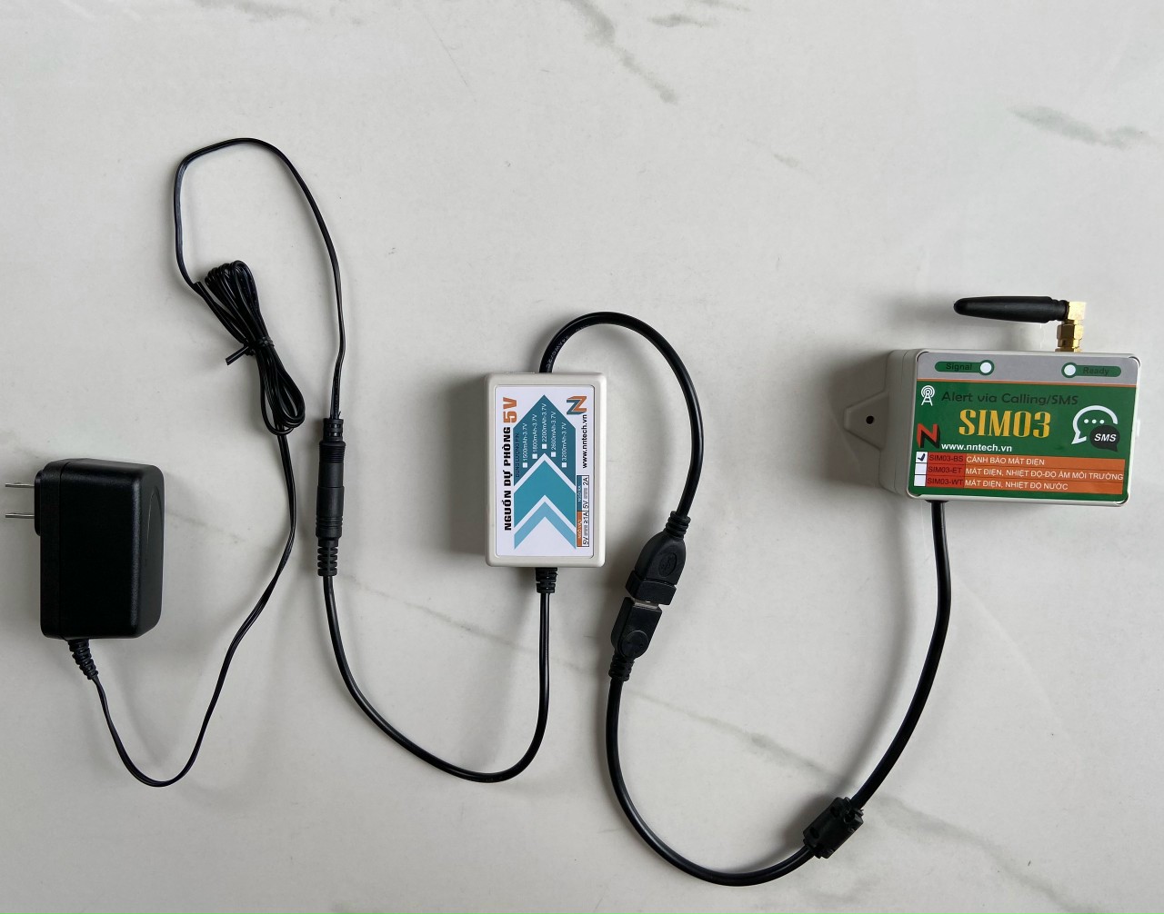 [SIM03-BS] Thiết bị cảnh báo mất điện qua điện thoại bằng Tin nhắn SMS và Cuộc gọi SIM03-BS