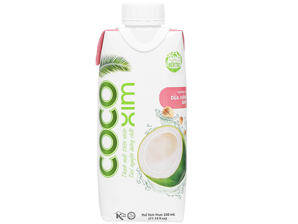 1 hộp nước dừa xiêm sen 330ml cocoxim