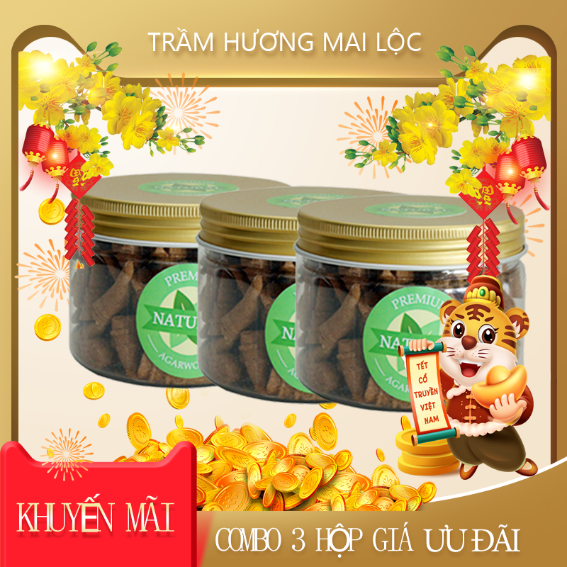 Nụ trầm hương mini cao cấp Hộp Vàng