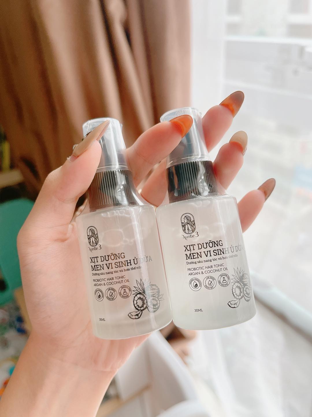 Xịt mọc tóc men vi sinh Auntie 3 - 30ml