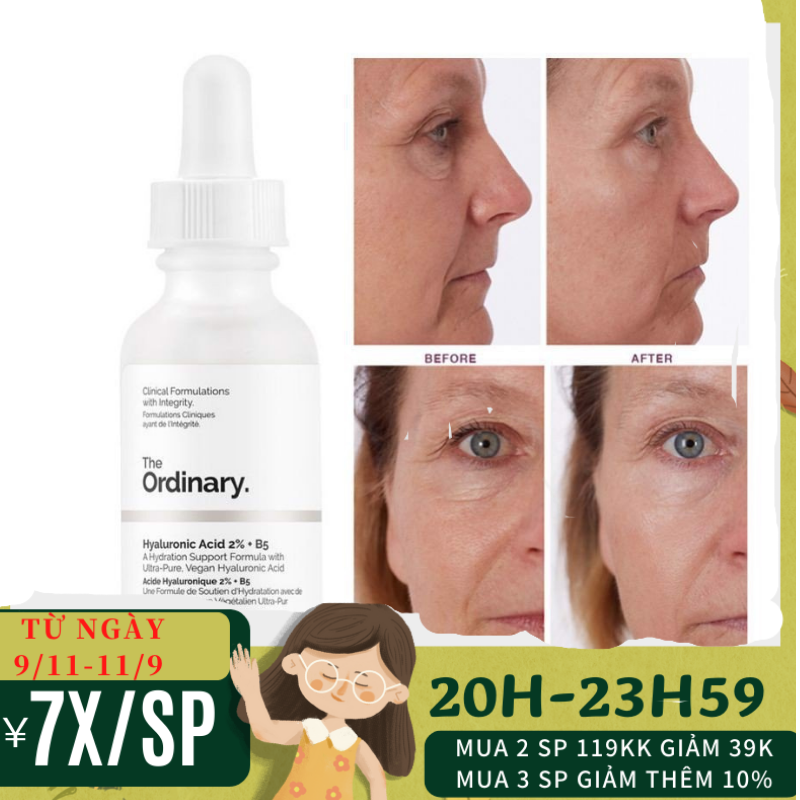 [HCM]Tinh chất phục hồi da The Ordinary Hyaluronic Acid 2% + B5 ( 30mL ) [Saigon Scent]【In Stock】The Ordinary Hyaluronic Acid 2% + B5 Hydration Support Formula 30ml Serum & Essence