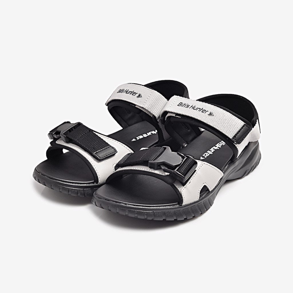   Hoàn Xu   SIÊU SALE  GIÀY SANDAL QUAI HẬU CAO CẤP NAM BITI'S HUNTER DEMH00900  ĐEN + XÁM  - BITIS 