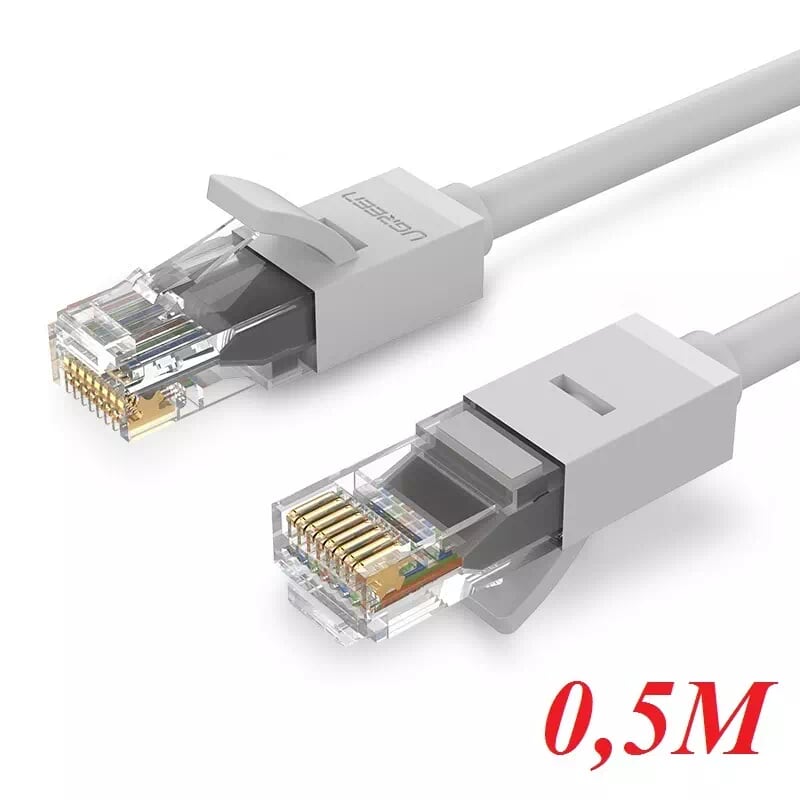 Ugreen 20173 0.5m màu trắng cáp mạng lan cat6 utp nw102