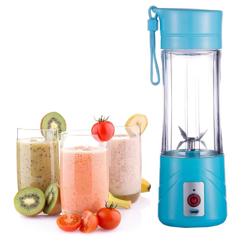 Máy xay cầm tay mini 380ml có cổng sạc usb thông minh - Máy xay sinh tố tích điện, dễ dàng sử dụng cho mọi gia đình (màu ngẫu nhiên)
