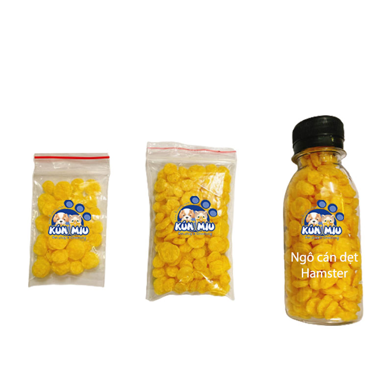 [Hoàn Tiền 10%] Bắp (Ngô) cán dẹt đồ ăn vặt dinh dưỡng cho Hamster, Thỏ, Sóc