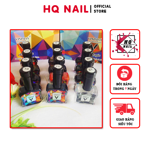 Set cồn loang Vinimay 12 màu cực đẹp để làm nail