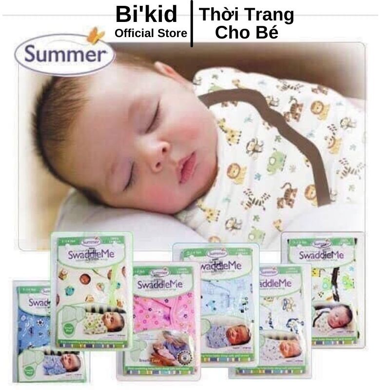 Ủ KÉN cotton SWADDLE bé không giật mình thoải mái cho bé giữ ấm tốt