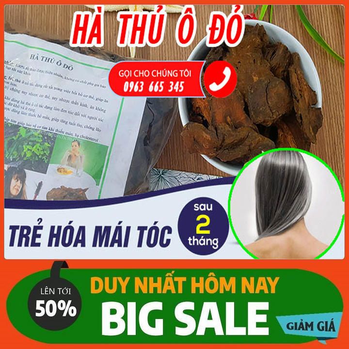 Cây hà thủ ô đỏ sấy khô 500g loại cao cấp- thảo dược thanh bình