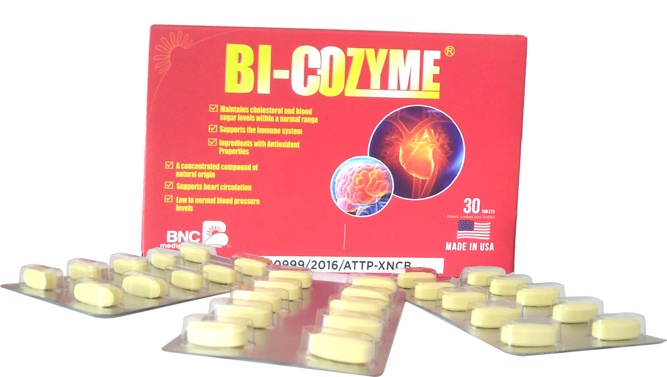 Bi-Cozyme - Giúp điều hòa huyết áp, phòng chống tai biến mạch máu não