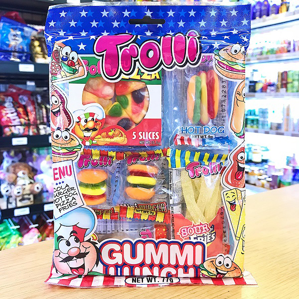 Kẹo Dẻo Trolli Gummi Lunch Đức - Bịch 77g - Date T1/2024