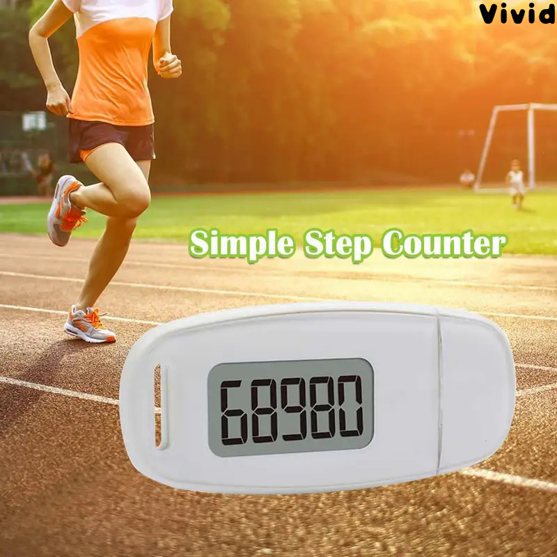 [Brand-New]3D Pedometer Large Display High Accurate Rechargeable  Step Counter Portable Daily Target Monitor Step Counting Device