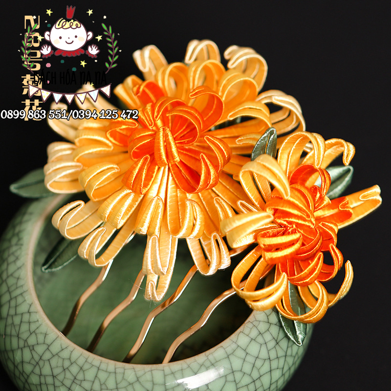 DIY Bộ Kit Hoa cuốn chỉ- Triền hoa cuốn chỉ - Trâm cài cổ trang- làm hoa quấn chỉ handmade - Bách hóa Nana Shop