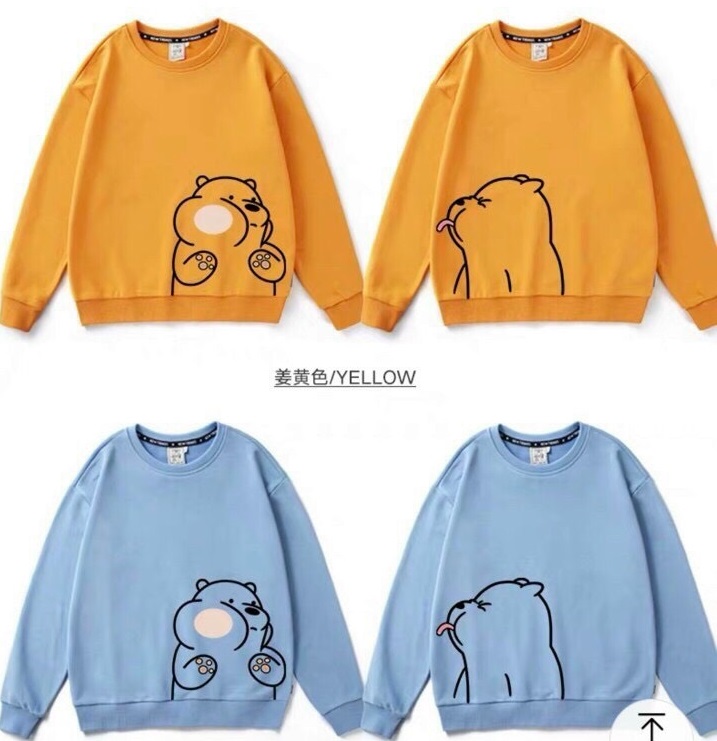 Áo sweater couple cặp đôi chú gấu siêu đáng yêu