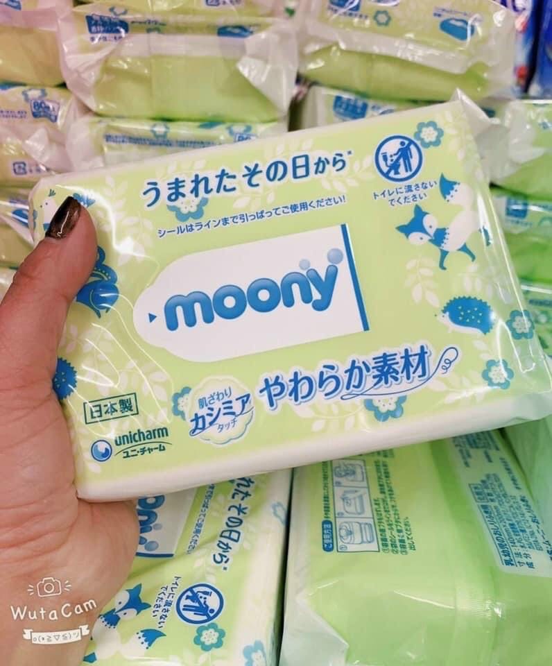 Khăn ướt Moony Nhật bản 80 tờ