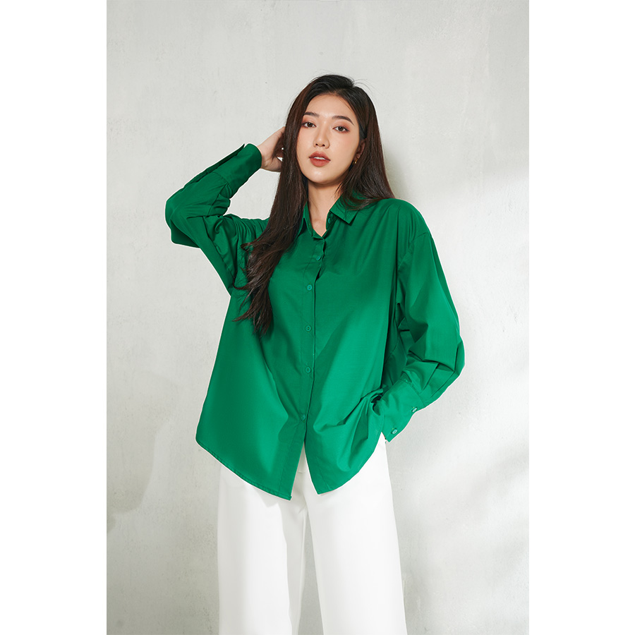 Áo sơ mi nữ dài tay dáng oversized nhiều màu_maiimer t25102st