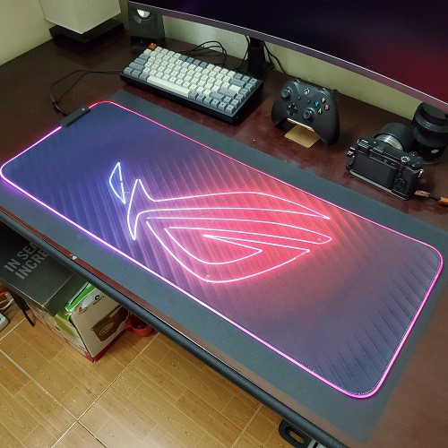 Miếng lót chuột có đèn led RGB 7 màu hiệu ứng 80x30 cm