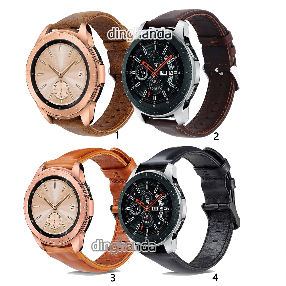 ◕♟♝ Klasyczny skórzany pasek do zegarka pasek do Samsung Galaxy zegarek 42mm 46mm aktywny bieg Sport Galaxy S2 wymiana opaski na rękę Correa