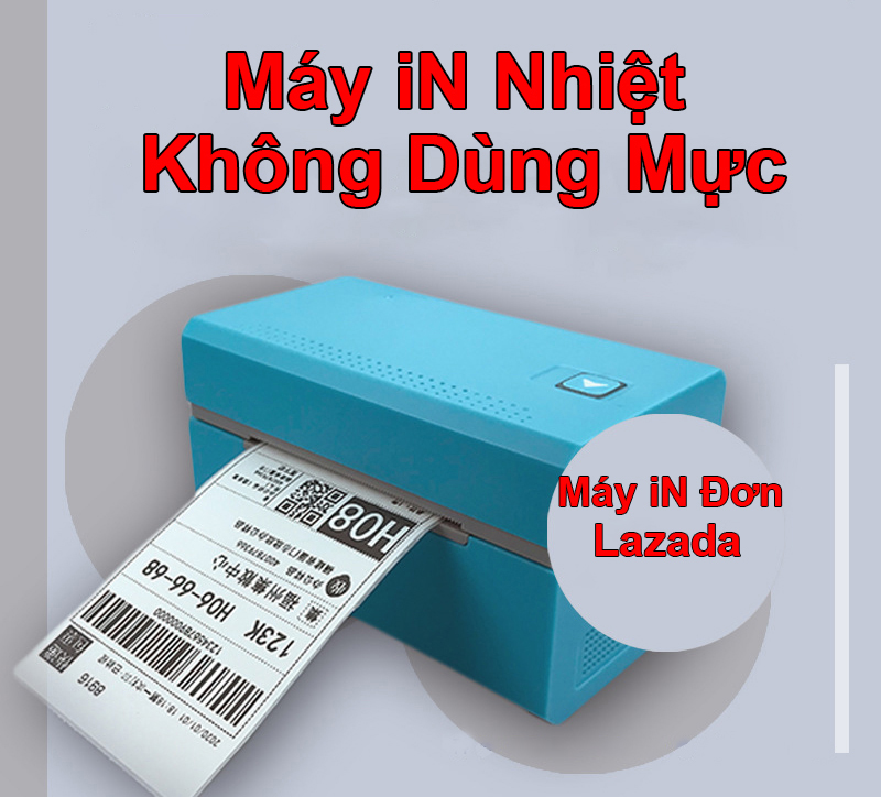 Máy in đơn shope e, lazada, tem, mã vạch - in đơn hàng sàn TMĐT cho laptop, máy tính - Máy in nhiệt Q300