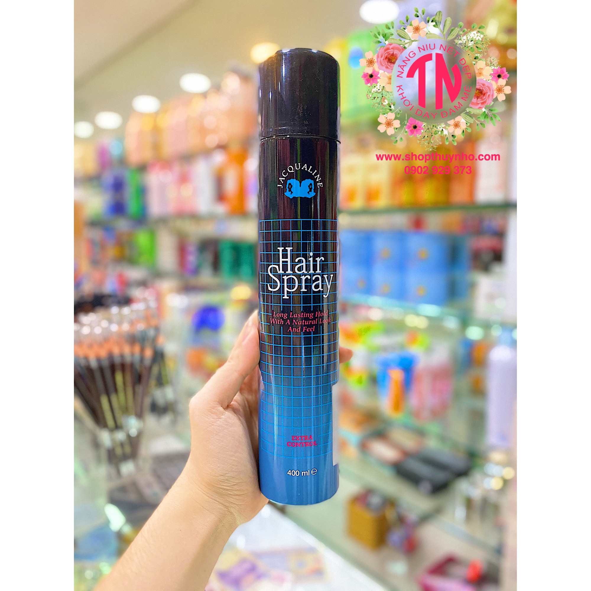 Keo xịt tóc tạo kiểu Jacqualine - 400ml