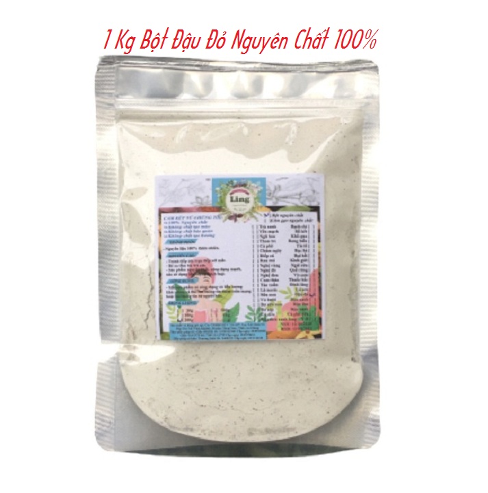 Bột Đậu Đỏ 500g-1Kg có giấy VSATTP và ĐKKD nguyên chất thiên nhiên 100% dùng để đắp mặt đa công dụng