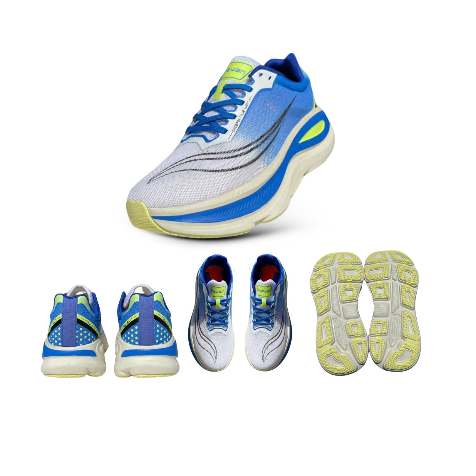 Men's Sports Shoes Aerobic Running Shoes Lightweight Eva Sole Green 021 Sneaker Sport Exercise Running Training Shoes - 4