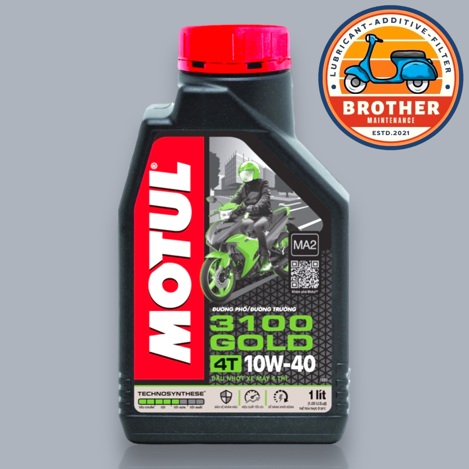 Nhớt xe số Motul 3100 Gold 10w40