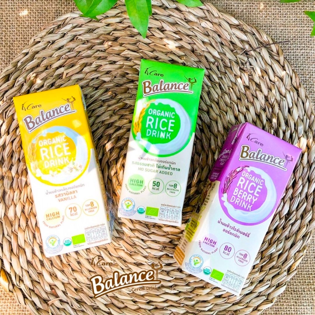 Sữa Gạo Hữu Cơ 4Care Balance Organic Rice Drink 180ml, Lốc 3 Hộp - Sữa Organic - Sữa Hữu Cơ - Góc Hữu Cơ