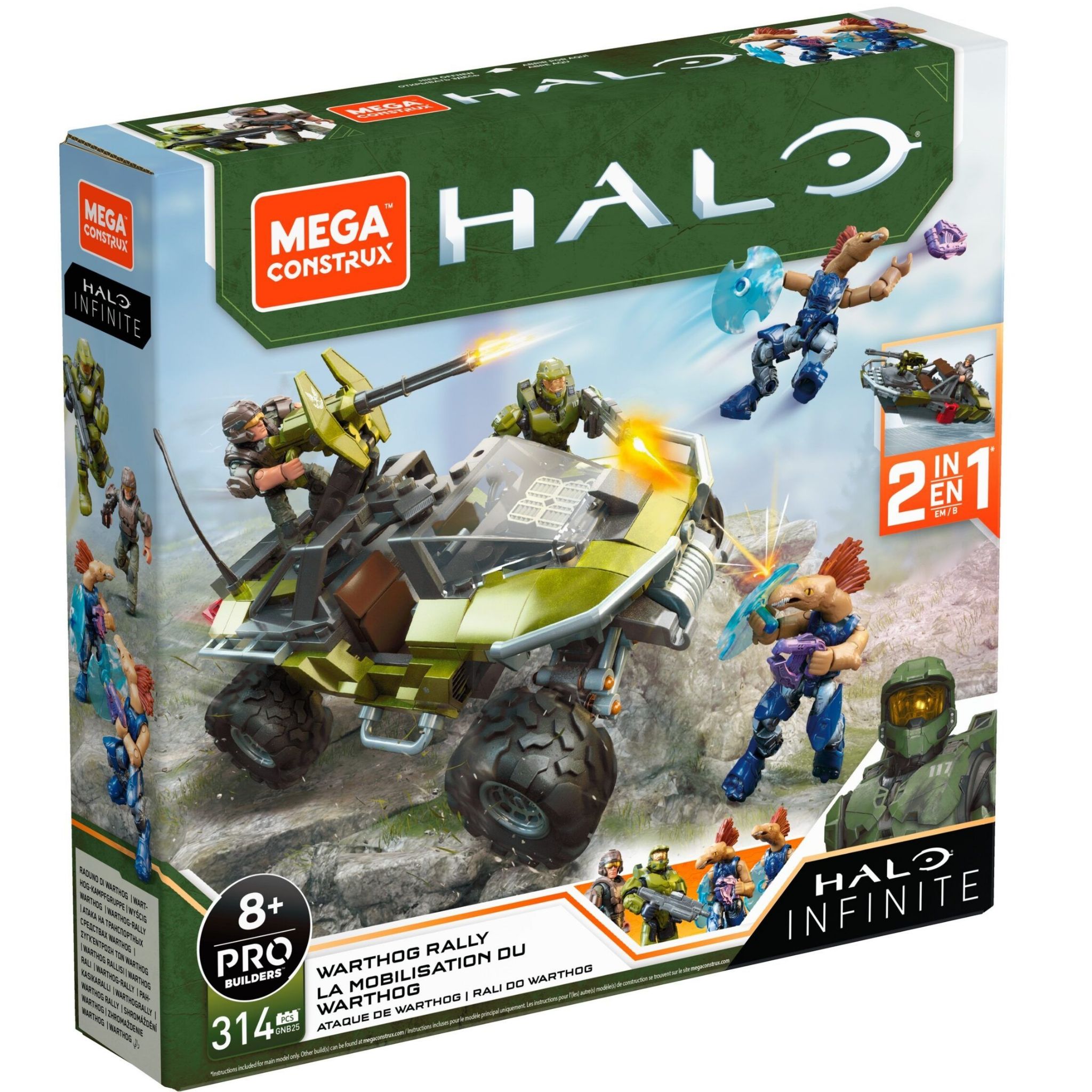 Mega Construx Halo Infinite Vehicle - Warthog Rally - Bộ xếp hình Mega Construx
