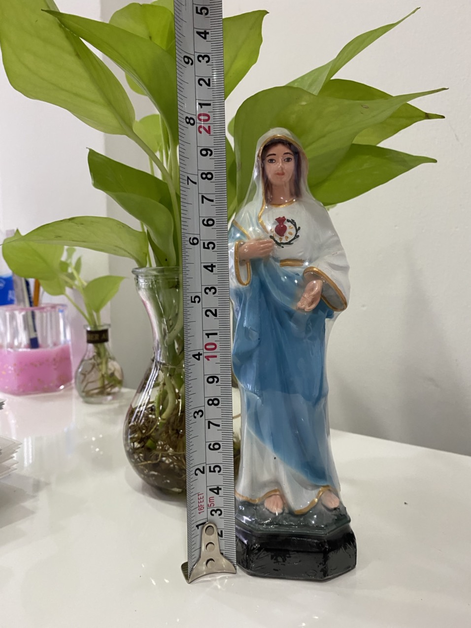 388. đức mẹ trái tim 20cm