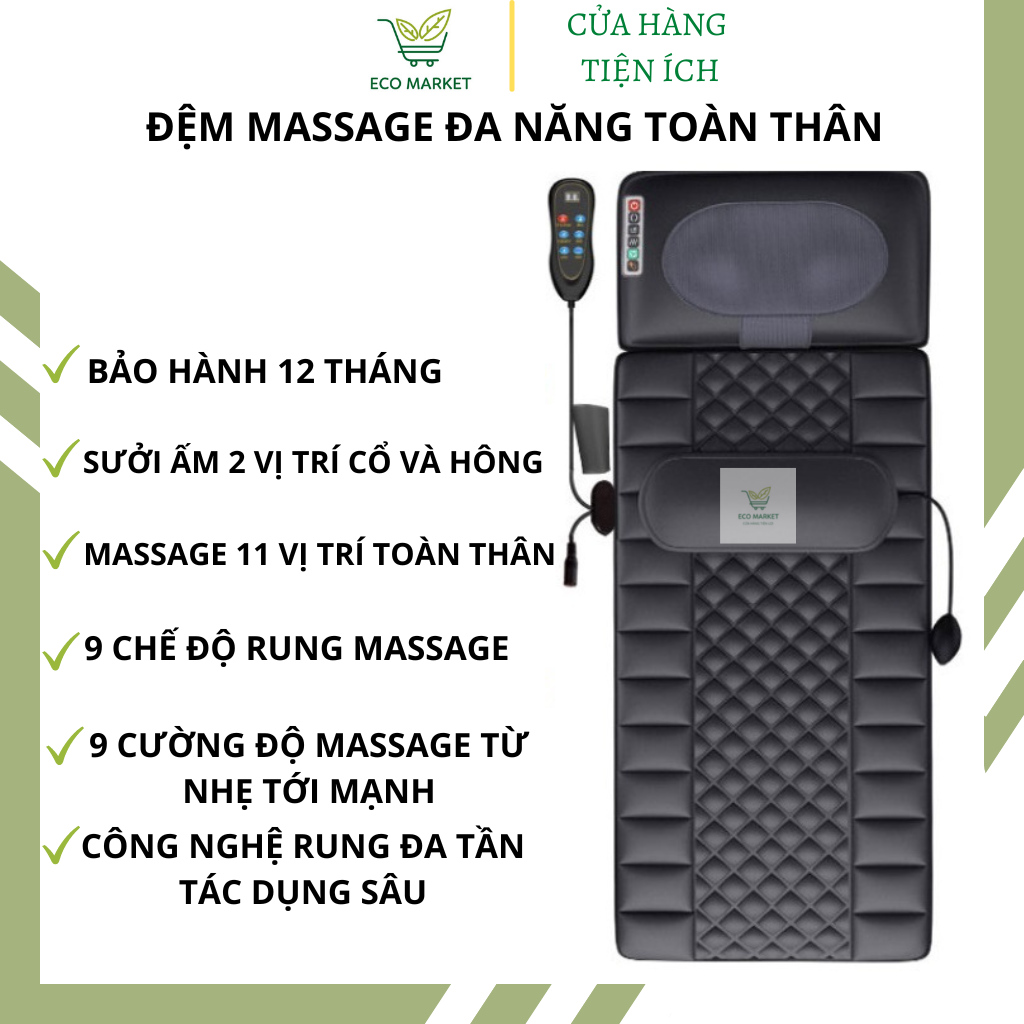 Đệm massage toàn thân, nệm massage tại nhà