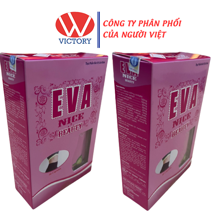 [HCM]Viên Uống Giảm Cân Eva Nice Beauty (Hộp 30 Viên) - Cho Vóc Dáng Eo Thon - Victory Pharmacy