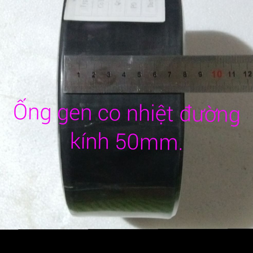 1 mét Ống gen co nhiệt đường kính 50mm màu sắc tùy chọn.
