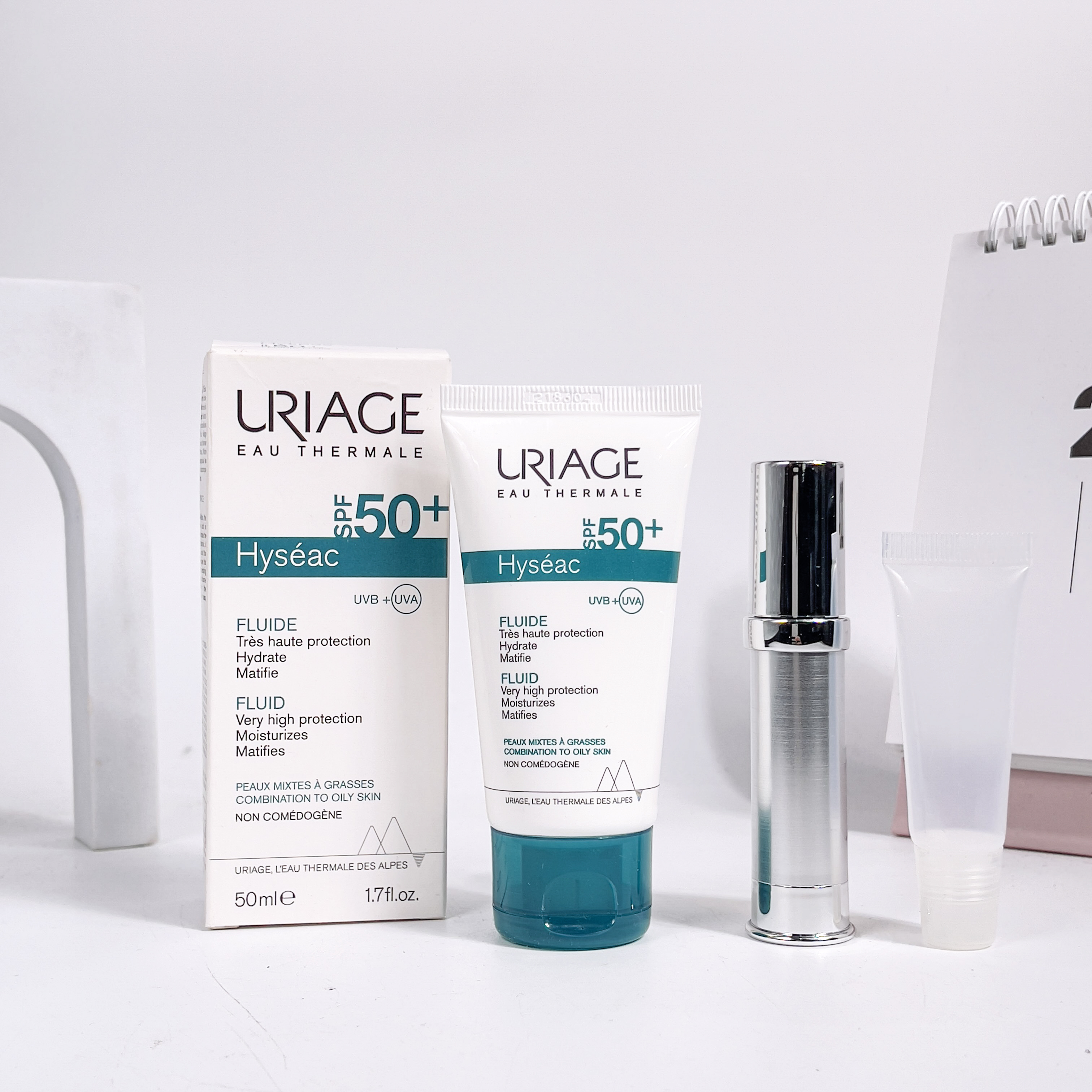 Kem chống nắng Uriage dành cho da dầu và da mụn Hyseac Fluide SPF 50+ 50ml Duduhouse