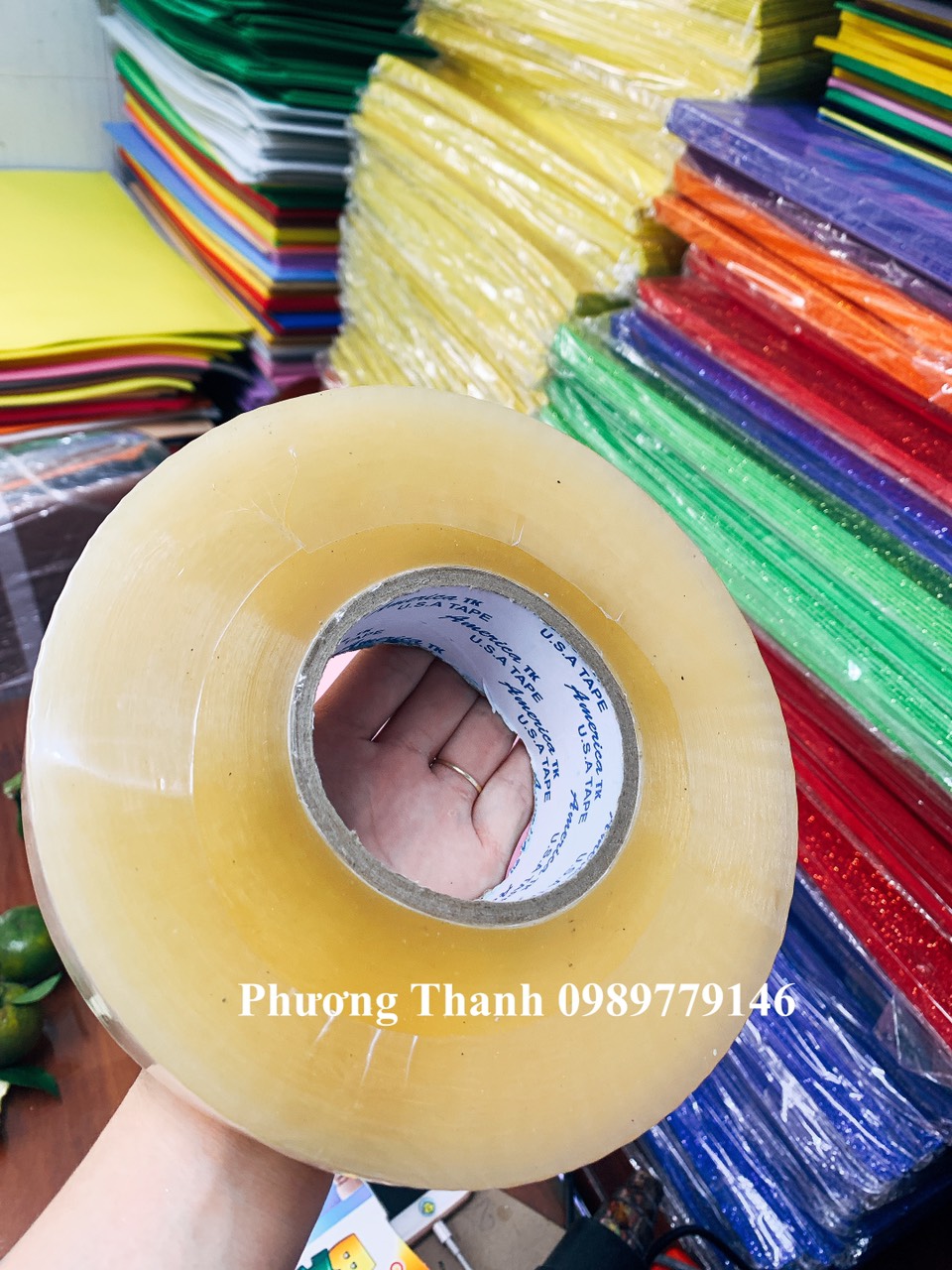 Băng keo trong, cuộn 1kg