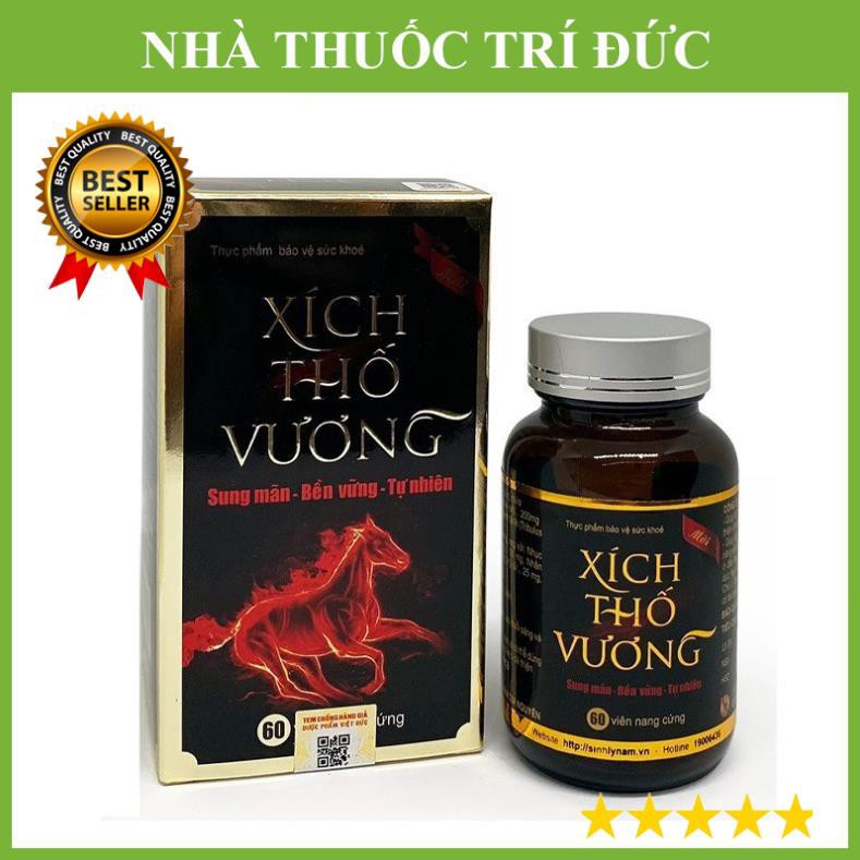 Xích Thố Vương - Thực phẩm bảo vệ sức khỏe giúp bổ thận tráng dương hộp 60 viên