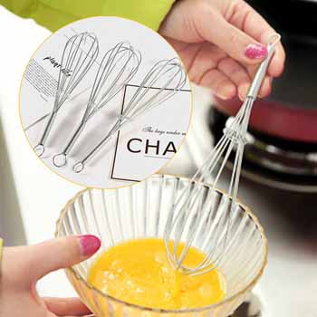 Dụng cụ đánh trứng bằng thép không gỉ - Cây đánh trứng, khuấy bột tiện dụng