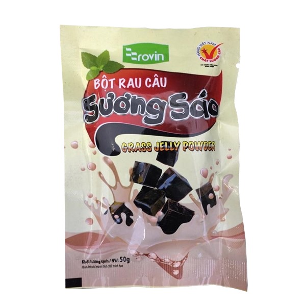  Bột sương sáo đen Hoàng Yến Gói 50g hộp 5 gói 250g 