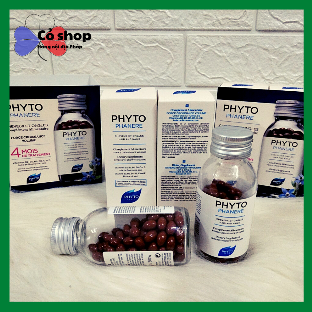 Viên uống PHYTO giúp mọc tóc, giảm gãy rụng, dưỡng tóc và móng chắc khỏe