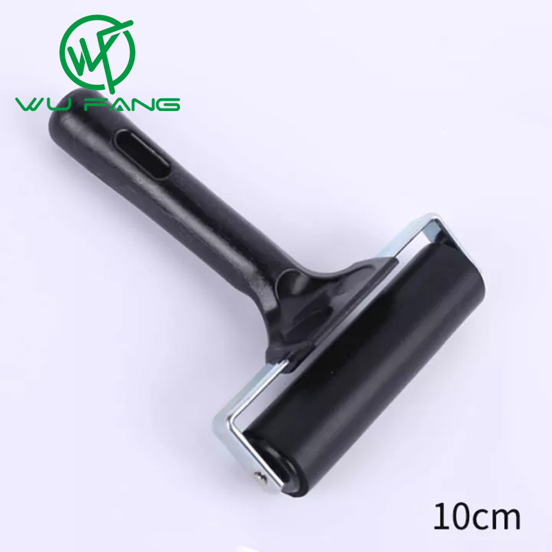 Wu fang chuyên nghiệp brayer chống trượt con lăn cao su họa cụ mực in dập phụ kiện đa chức năng công cụ xây dựng 6/10 cm