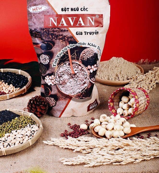 Bột ngũ cốc gia truyền navan 800g