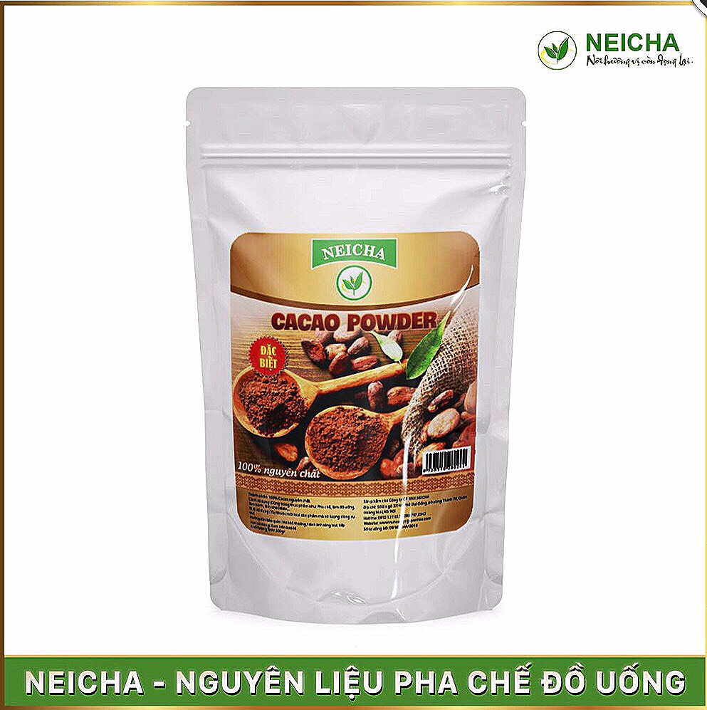 (500gr) Bột Cacao Nguyên Chất 100%.NGUYÊN LIỆU ĐỒ UỐNG,LÀM BÁNH, LÀM KEM thơm ngon hảo hạng.