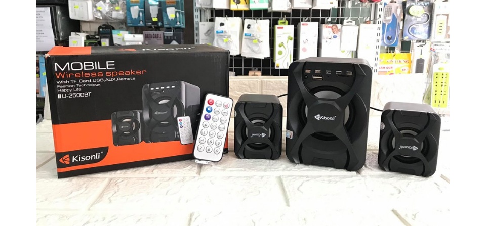 Loa vi tính 2.1 kisonli u-2500bt có bluetooth